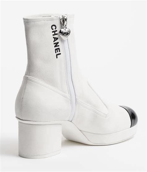 chanel print black and white|black and white chanel boots.